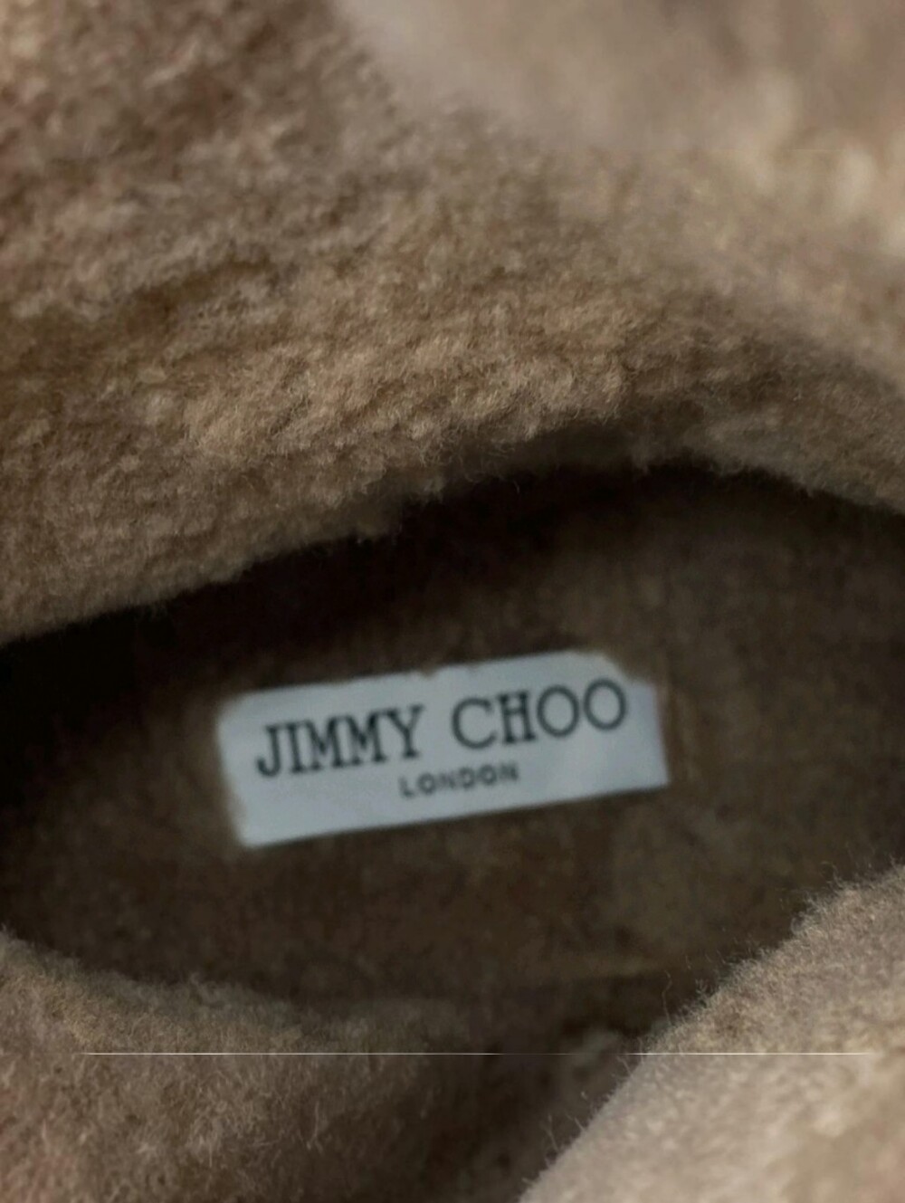 Jimmy Choo Meena Flat Shearling Zip Ankle Boots Womens US12 EU42 Toffee New - Picture 11 of 15